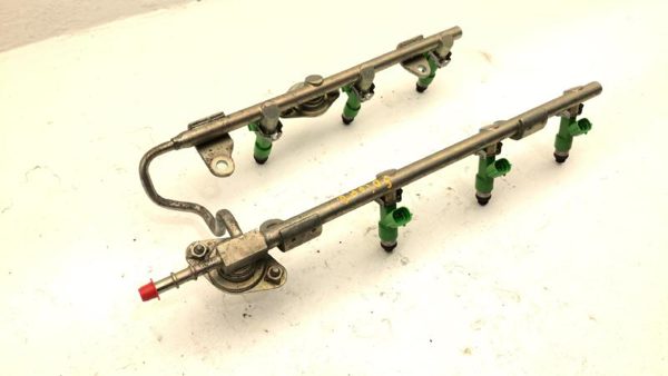 2013-16 Nissan Pathfinder Complete Fuel Rail With Injectors Set Loaded Oem 3.5L — photo 5