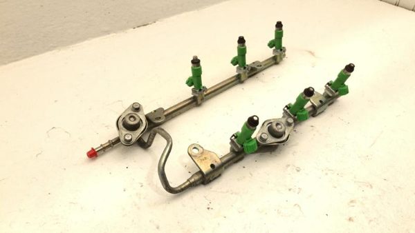2013-16 Nissan Pathfinder Complete Fuel Rail With Injectors Set Loaded Oem 3.5L — photo 8