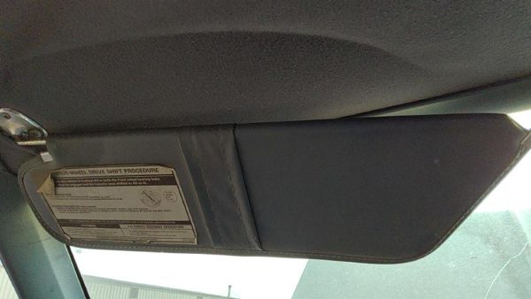 83-88 Ford Ranger Driver Left Sun Visor Oem Blue — photo 4