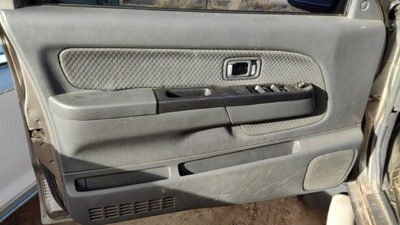 02-04 Nissan Xterra Driver Left Front Door Trim Panel With Master Switch Gray K