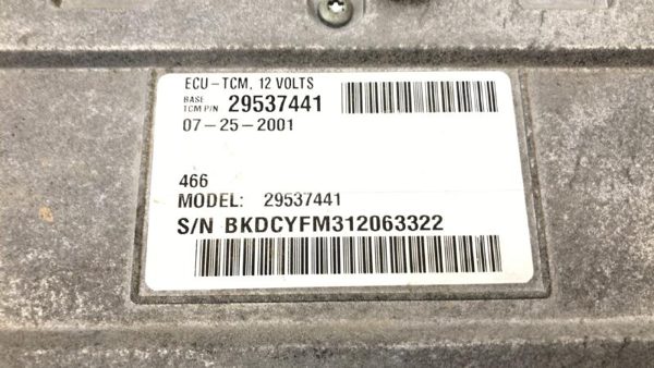 01-05 Silverado 2500 Hd Tcm Transmission Control Module Computer Mounted Shroud — photo 8