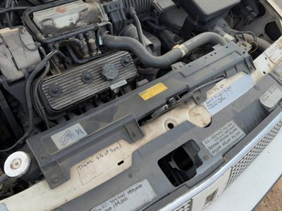85-89 Oldsmobile 98 Top Plastic Cover Above Radiator Support Sight Shield Oem