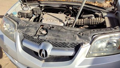 2001-2006 Acura Mdx Top Plastic Cover Above Radiator Support Sight Shield Oem