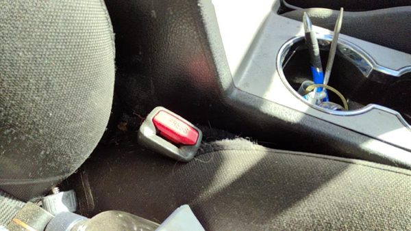 06-11 Ford Fusion Passenger Right Front Seat Belt Buckle Receiver Oem Black Dw — photo 1