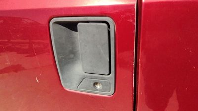 2003 Ford F250 Sd Pickup Outside Door Handle LH Super Duty Maroon