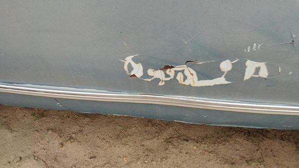 1973 GMC Jimmy Front Door Moulding LH Chevy C10 Blue — photo 7