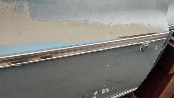 1973 GMC Jimmy Front Door Moulding LH Chevy C10 Blue — photo 4