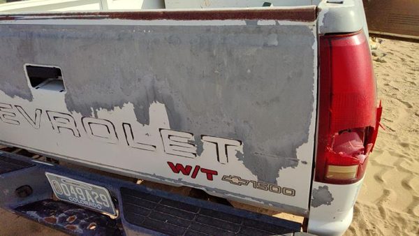 1988-1999 Chevy Silverado 1500 Tail Gate Oem White — photo 4