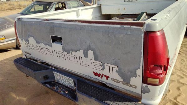 1988-1999 Chevy Silverado 1500 Tail Gate Oem White — photo 3