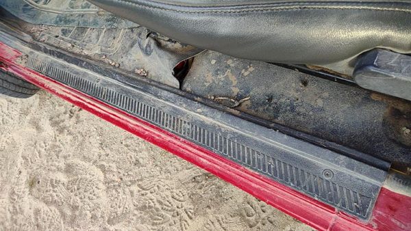 95-97 Nissan Hardbody Driver Left Lower Sill Step Moulding Trim Panel Oem Gray — photo 3