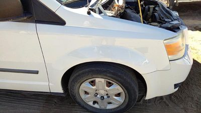2008-2020 Dodge Grand Caravan Passenger Right Front Fender Oem White Pw1