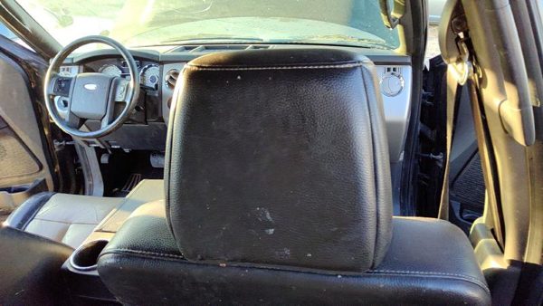 07-08 Expedition Passenger Right Front Head Rest Leather Seat 1W Black/Camel — photo 5