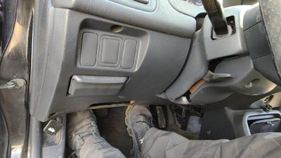 1996-1998 Honda Civic Lower Dash Under Column Knee Bolster Trim Panel Coupe Gray