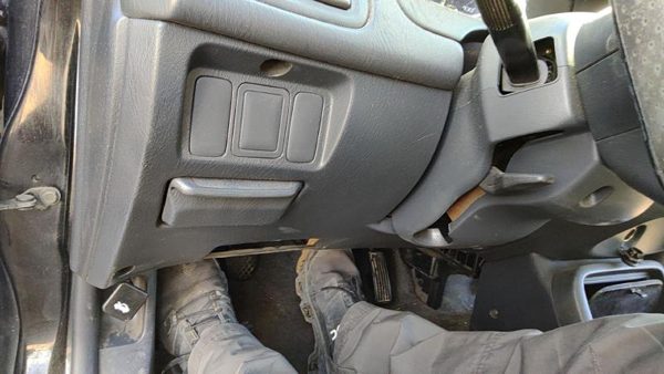 1996-1998 Honda Civic Lower Dash Under Column Knee Bolster Trim Panel Coupe Gray — photo 1