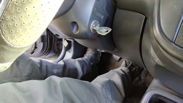 1996-1998 Honda Civic Lower Dash Under Column Knee Bolster Trim Panel Coupe Gray — photo 5