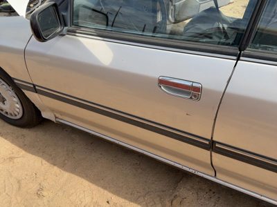 1990 Subaru Legacy Front Door LH Silver