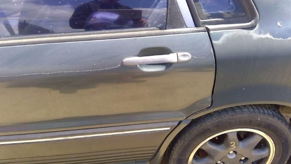 1991 Mitsubishi Galant VR-4 Driver Left Rear Door Shell OEM Back LH Green — photo 6