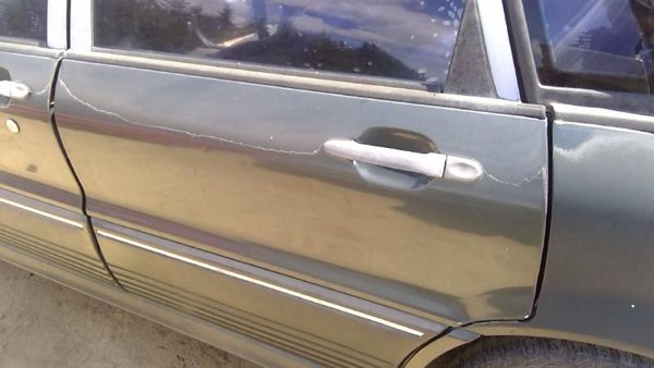 1991 Mitsubishi Galant VR-4 Driver Left Rear Door Shell OEM Back LH Green — photo 7