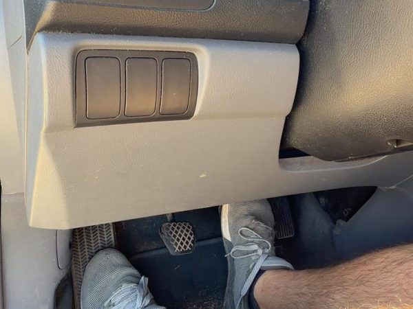 2003-2007 Honda Accord Lower Dash Under Column Knee Bolster Trim Panel Oem Gray — photo 2