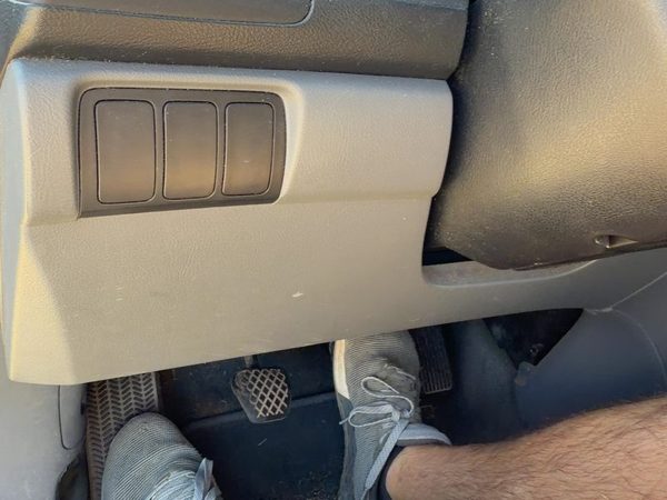 2003-2007 Honda Accord Lower Dash Under Column Knee Bolster Trim Panel Oem Gray — photo 3