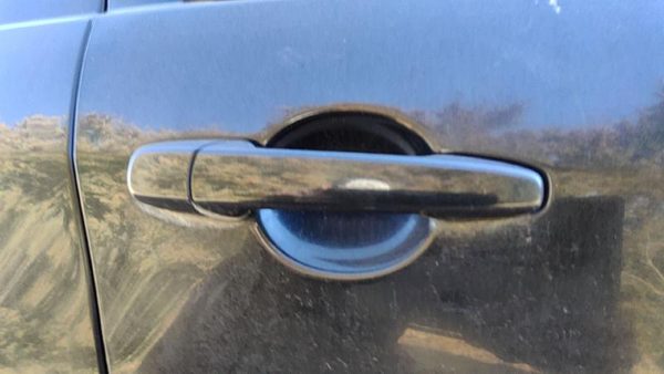 06-12 Fusion Passenger Right Rear Outside Door Handle Back Tuxedo Black Metallic — photo 5