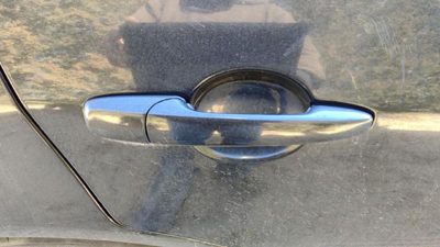 06-12 Fusion Passenger Right Rear Outside Door Handle Back Tuxedo Black Metallic
