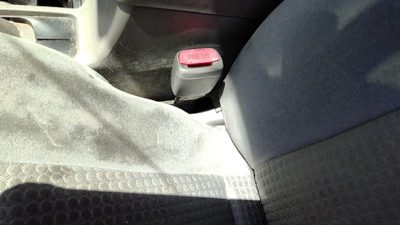 07-10 Nissan Sentra Driver Left Front Seat Belt Buckle Receiver Oem Charcoal W