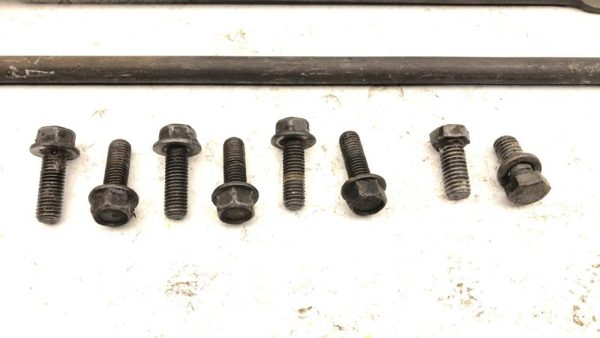 1984 Chevy K20 Transmission Dust Inspection Cover Shield Bolts Hardware Brace — photo 2