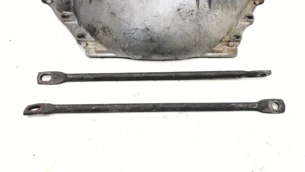 1984 Chevy K20 Transmission Dust Inspection Cover Shield Bolts Hardware Brace — photo 4