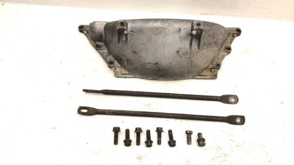 1984 Chevy K20 Transmission Dust Inspection Cover Shield Bolts Hardware Brace — photo 1