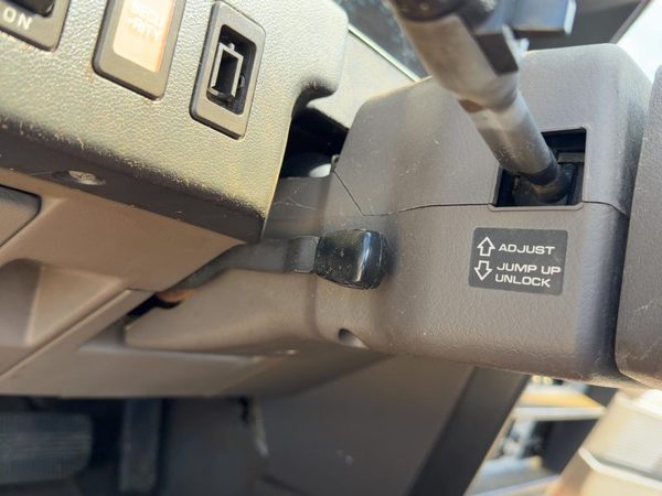 1985-1988 Nissan Maxima Clam Shell Steering Column Trim Gray OEM 6810042E00 — photo 3