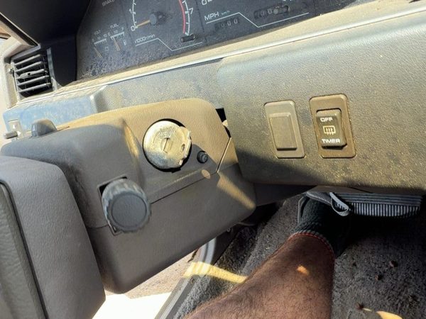 1985-1988 Nissan Maxima Clam Shell Steering Column Trim Gray OEM 6810042E00 — photo 4