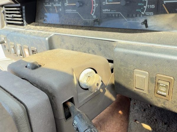 1985-1988 Nissan Maxima Clam Shell Steering Column Trim Gray OEM 6810042E00 — photo 5