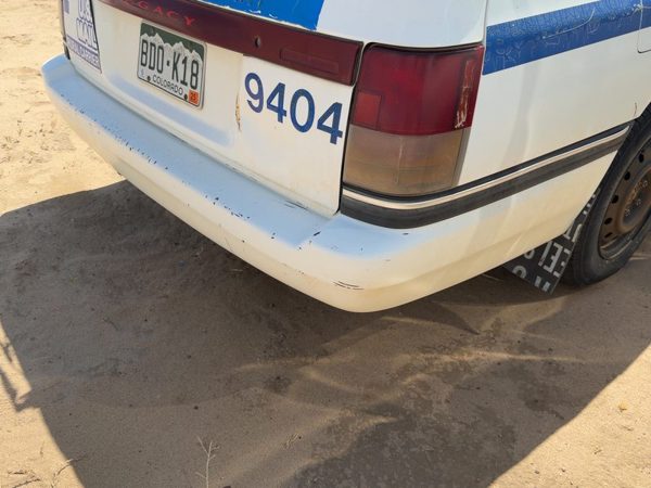 1990-1994 Subaru Legacy Rhd Rear Bumper Cover Assembly Oem Back Wagon White — photo 2