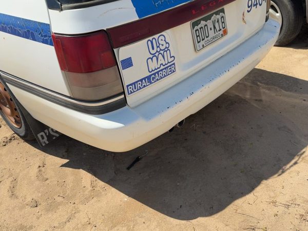 1990-1994 Subaru Legacy Rhd Rear Bumper Cover Assembly Oem Back Wagon White — photo 4