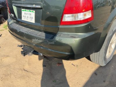 03-06 Sorento Rear Bumper Assembly Back Without Lower Cladding Ivy Green 3N