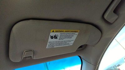 2010-2012 Ford Fusion Passenger Right Sun Visor Oem Ae5z5404104aa