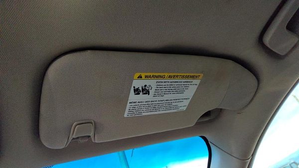 2010-2012 Ford Fusion Passenger Right Sun Visor Oem Ae5z5404104aa — photo 2