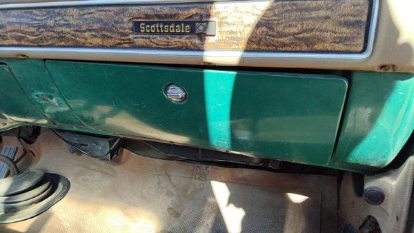 1976 Silverado C10 Glove Box Assembly Complete Door With Latch Oem Green — photo 2