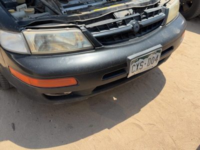 97-99 Nissan Maxima Front Bumper Cover Assembly Oem Fog Lamps Super Black Kh3