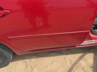 06-13 Impala Passenger Right Rear Moulding From Door Oem Back Precision Red 27U