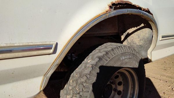 1992-1996 Ford F150 Passenger Right Rear Wheel Flare Moulding Oem Back — photo 2