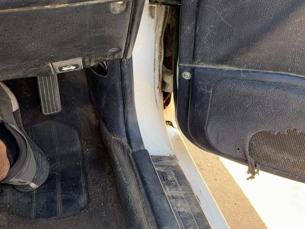 1994 Subaru Legacy Rhd Passenger Right Lower Kick Trim Panel Oem Gray — photo 1