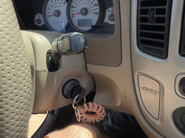 2005-2007 Ford Escape Steering Column Assembly Oem Floor Shift Tan Ah 5L8Z3524Aa — photo 5