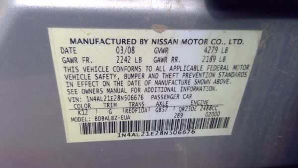 2008 Nissan Altima — vehicle photo 4