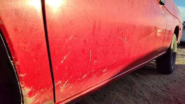 1997 Nissan Pickup Front Door LH Red 801003B030 — photo 8