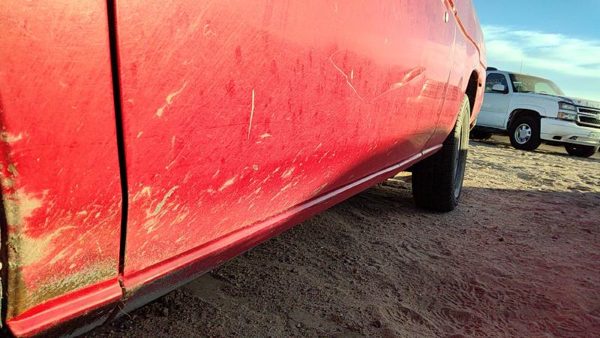 1997 Nissan Pickup Front Door LH Red 801003B030 — photo 9