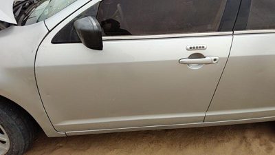 2012 Ford Fusion Front Door LH Silver Ux