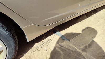03-07 Cts Passenger Right Rear Rocker Panel Moulding Side Skirt Sand Storm 61U