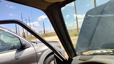 96-98 Suzuki Sidekick Driver Left A Pillar Trim Windshield Post Panel Gray Gri